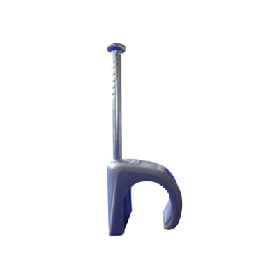 Grapa para cable redondo THORSMAN de 10mm color gris (100pzs)