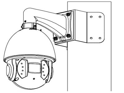 Montaje para esquinas DAHUA PFA151 - Compatible con cámaras PTZ DAHUA y bullet IPCHFW5421EZ