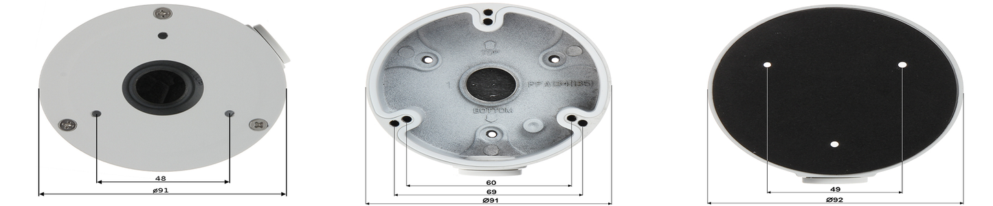 Caja de conexiones DAHUA para cámaras bullet HFAW1000R / HFAW1100S / HFAW1200RM / HFAW2401S / HFW1120S / HFW1320S / HFW1320SW