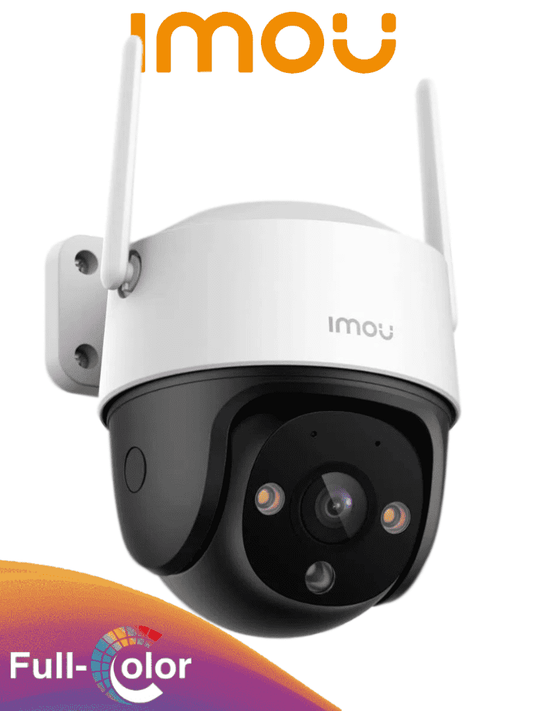 Cámara IP PT IMOU Cruiser SE+ (2 Megapíxeles) / Wifi/ Full Color/ Audio 2 Vías/ 30 Metros Visión Nocturna/ Micrófono y Altavoz Incorporado/ Disuasión Activa con Sirena de 110 dB/ Autotracking/ Ranura para MicroSD/ IP66